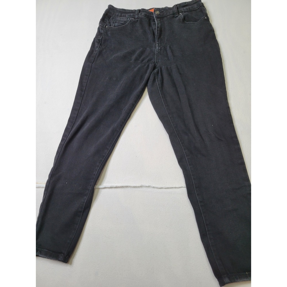 Wax Jean Butt I Love You Black Skinny Jeans Size 13/31 High Waisted Denim 2923